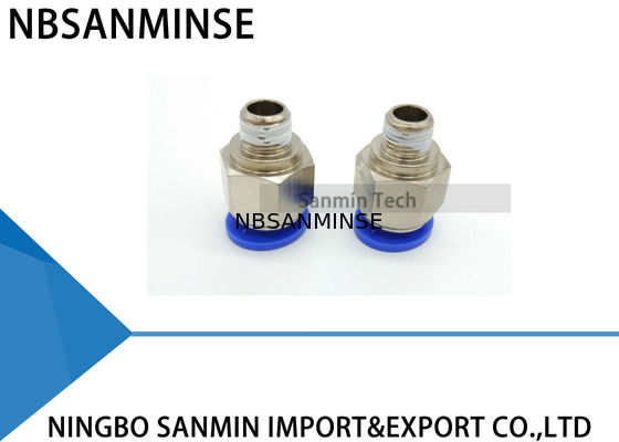 PC Rohr-pneumatisches Eindrückung pneumatische Luft-männliches gerades passendes Plastikverbindungsstück Sanmin