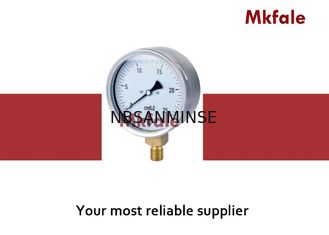 Messinggefülltes Wasser-Manometer 63mm der verbindungs-IP44 Flüssigkeit 75mm 100mm 160mm