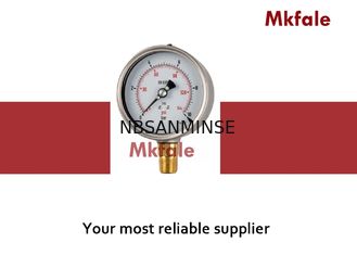 Messingverbindungs-Flüssigkeit gefülltes Manometer mit Bajonett-Kasten