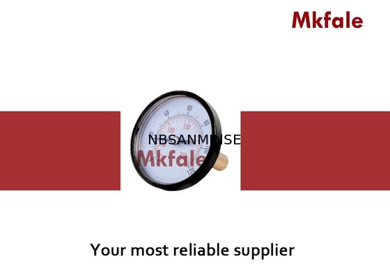 Flüssiges Schwarz-normales industrielles Thermometer-Stahlmessgerät des Manometer-SMKB