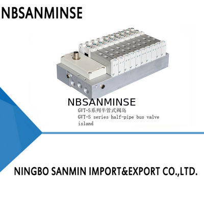 GVT-S/GVT-M-Serie Halbrohrbus Ventil-Insel Bodenverbindungsbus Ventil-Terminal