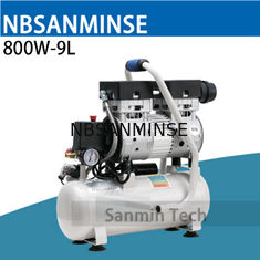 800W - hohe Qualität Sanmin der Miniluftkompressor 9L Oilless stummer Hochdruckentwurfs-hölzerne arbeitende Hauptanwendungs-AC220V