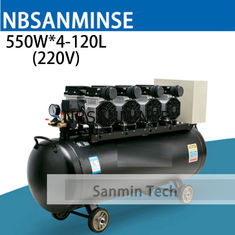 550WX4 - 120 Luftkompressor Oilless hohe Qualität Sanmin der stummer Hochdruckentwurfs-hölzerne arbeitende Hauptanwendungs-AC220V