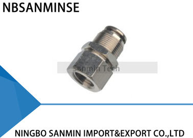 PMFT All Metal Brass Fitting Female Thread One Touch Pneumatic Air Fittings Bulkhead Connector