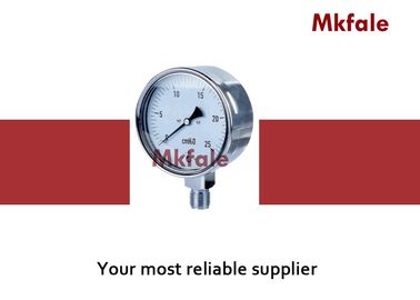Hydraulic Liquid Pressure Gauge Stainless Steel Pressure Gauge SMCBS On Non - Corrosive Line