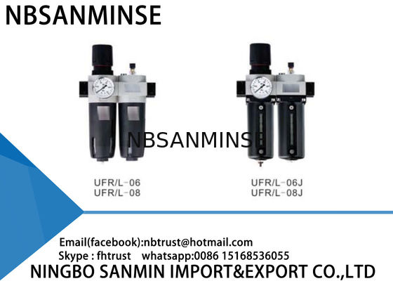 Automatisierung CNC-Maschinen-Luftkompressor-Teile der Luftfilter-Regler-Fettspritzen-pneumatische zwei Einheits-FRL