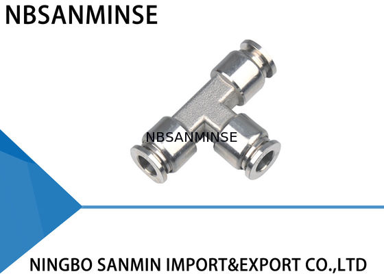 SSE-T-Stück Luft-Schlauch-Schnellkuppler-pneumatisches Fittings-ausgezeichnetes säurebeständiges