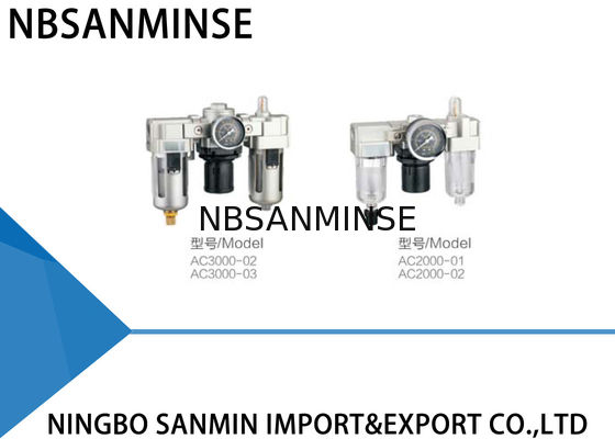 Bescheinigung der Wechselstrom-Luftkompressor-Filter-Regler-Fettspritzen-Einheits-ISO9001