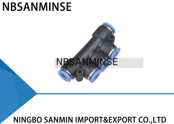 Weisen-pneumatische Luft-schnelle passende Schlauch-Verbindungsstück PK fünf des One Touch-Kunststoffrohr-5 Rohrverbindung Sanmin