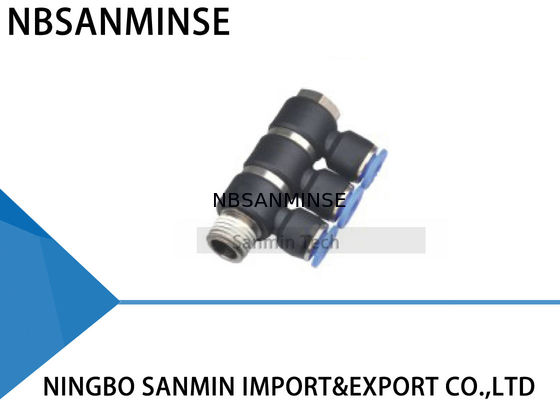 Rohr-dreifache Niederlassungs-Verbands-allgemeinhininstallations-Plastikbanjo-Luft-Eindrückung Schwenker-Schnellverbinder Sanmin