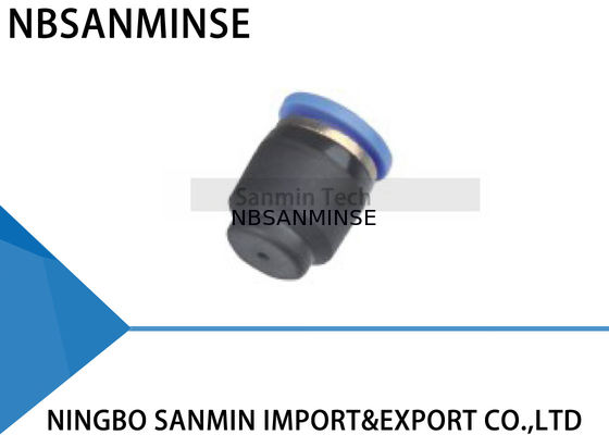 PPF-Schlauch-drücken sich pneumatische Schnellkupplungs-Endstöpsel-Luft-Installationen gerade Abdeckungs-hohe Qualität Sanmin ein