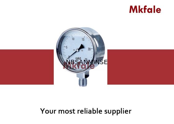 Hydraulisches flüssiges Manometer-Edelstahl-Manometer SMCBS auf nicht ätzender Linie