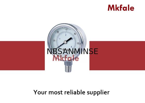 Präzisions-Edelstahl-flüssiges Manometer-normale zweiteilige geschraubte Verbindung