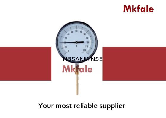 Flüssiges Manometer-Edelstahl-bimetallisches Spulen-Thermometer-Instrument-Glasfenster