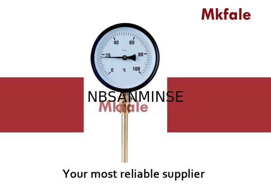 Bimetallisches Temperatur-Prozeßmessgerät des schwarzer Stahlkasten-flüssiges Manometer-SMNB