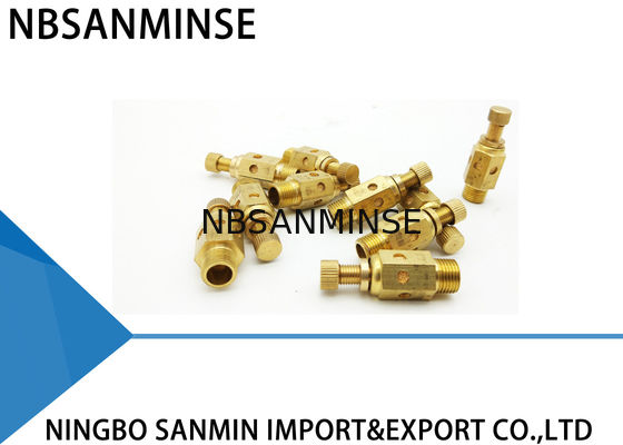 NBSANMINSE-C-pneumatischer Luft-Installations-Schalldämpfer-Drossel-Ventil-pneumatischer Messingschalldämpfer