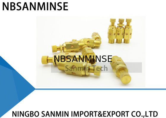 NBSANMINSE-C-pneumatischer Luft-Installations-Schalldämpfer-Drossel-Ventil-pneumatischer Messingschalldämpfer