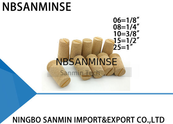 NBSANMINSE D 1/8 1/4 3/8 1/2 1 Größen-pneumatischer Teil-Schalldämpfer-passender Messingauspuff-Messingschalldämpfer auf bestem Verkauf