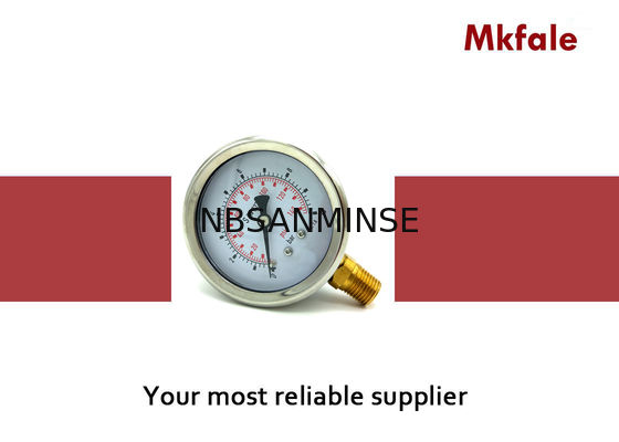 SM1SP - 63mm L/B Flüssigkeit gefülltes Manometer für extreme Erschütterungs-Anwendung