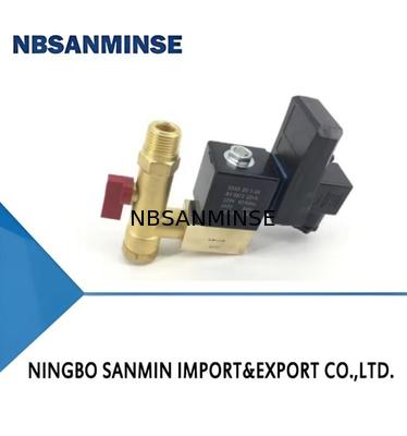 SR-G-15 4Mpa G 1/2 Hochdruck-Solenoid für elektronische Abflussventile Luftkompressor-Ventil Messing-Solenoid-Abfluss NBSANMINSE