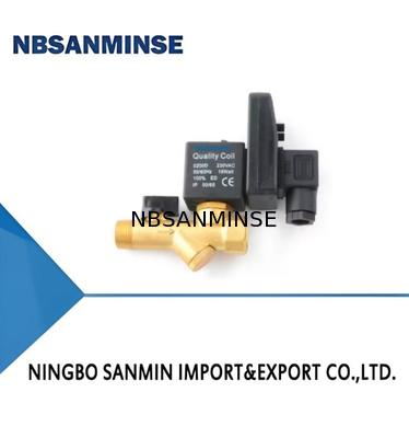 NBSANMINSE Elektronisches Abflussventil G1/2 1,6 Mpa SR-B-15 Messing-Solenoidventil DC24V AC220V Luftkompressor-Abfluss