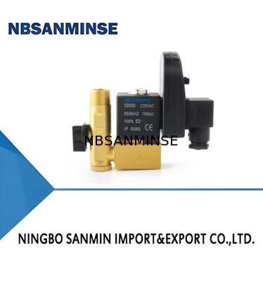 NBSANMINSE SR - A - 15 Elektronischer Entwässer G1 / 2 1.6Mpa Auspuffventil Wasserentwässer Wasserventil DC24V AC220V Hohe Qualität