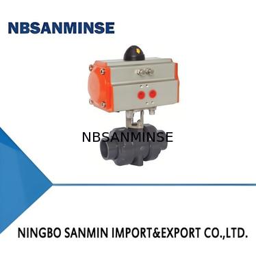 UPVC/CPVC/PPH elektrische und pneumatische Kugelhähne für Mitteldruckanwendungen 1,2 MPa und Niederdruckanwendungen 0,035 MPa~0,35 MPa