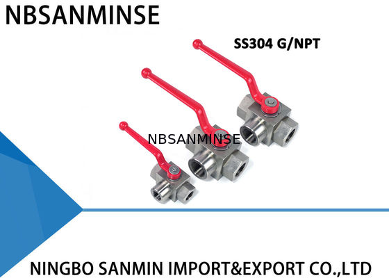 Industrielle hydraulische Kugelventil-Hochdruckwasser-Kugelventil-gute Dreiwegeleistung
