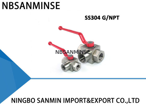 Industrielle hydraulische Kugelventil-Hochdruckwasser-Kugelventil-gute Dreiwegeleistung