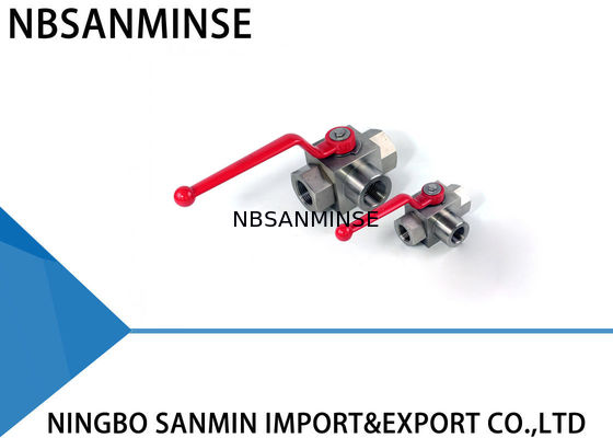 Industrielle hydraulische Kugelventil-Hochdruckwasser-Kugelventil-gute Dreiwegeleistung