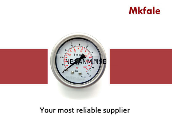 63B / L 2,5 Zoll-Flüssigkeit gefülltes Brennstoff-Manometer-Laser-Schweißen mit CER Zertifikat